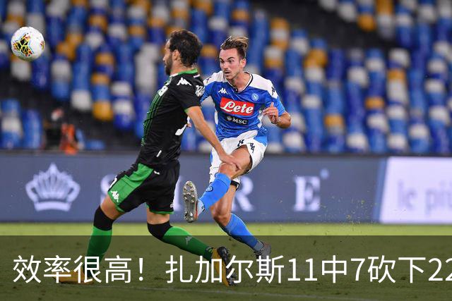 效率很高！扎加尔斯11中7砍下22分4板4助 罚球6中6
