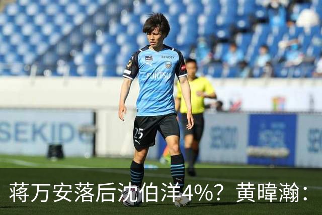 蒋万安落后沈伯洋4%？黄暐瀚：联合报民调挑动蓝营选民敏感神经